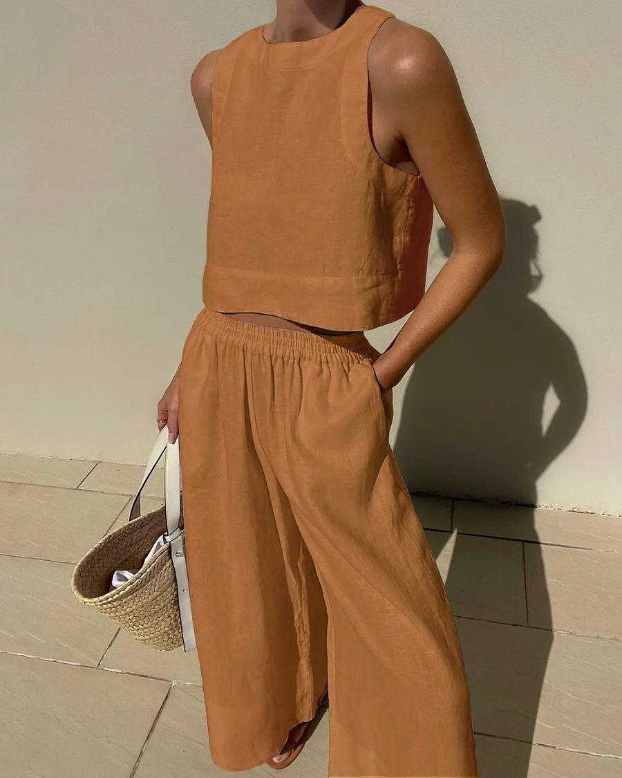 Harlow Sleeveless Two-Piece Set