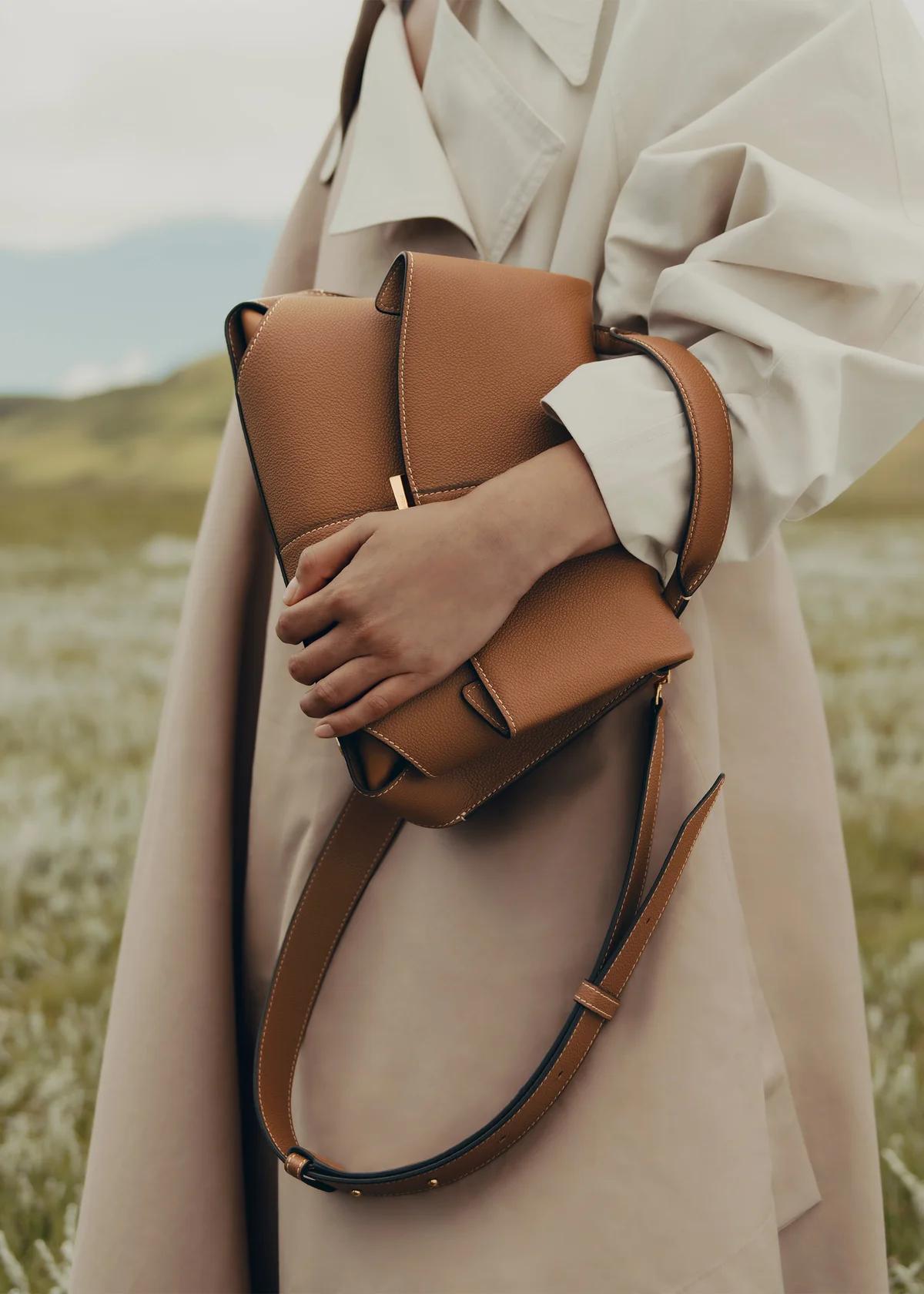 Genuine Leather Shoulder Bag for Women – Everyday Crossbody Bag