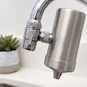 Done. Turn on the water and enjoy filtered water straight from your tap.