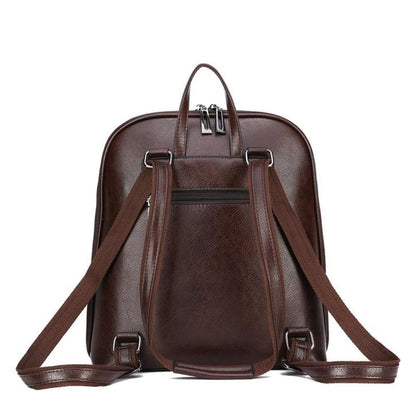 Genuine Leather Backpack – Sleek Classic Everyday Rucksack | Classic