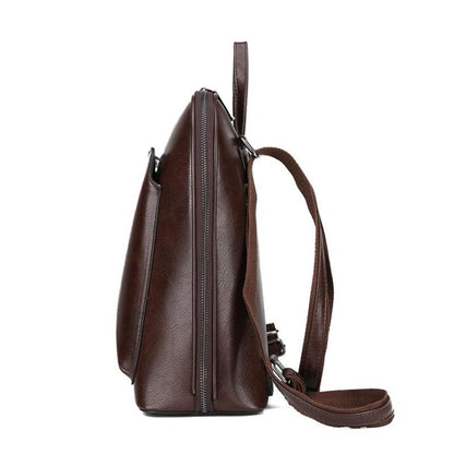 Genuine Leather Backpack – Sleek Classic Everyday Rucksack | Classic