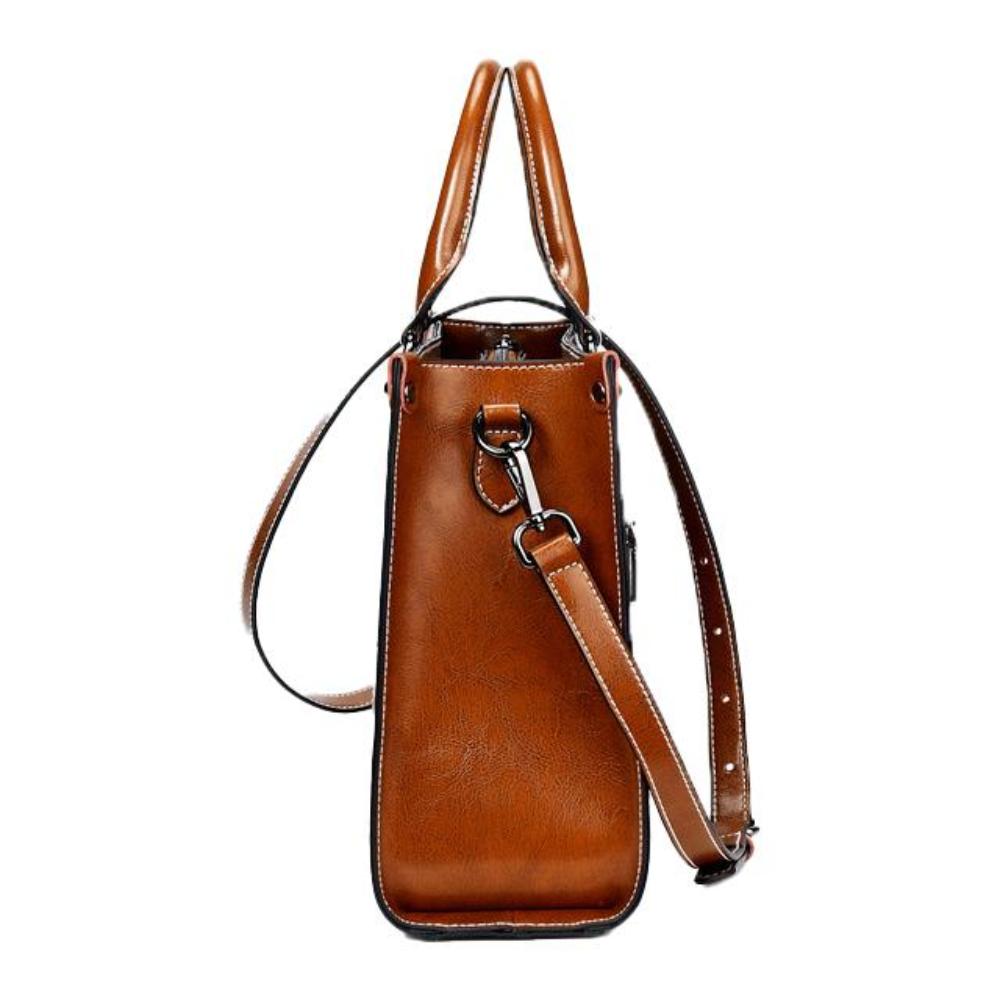 Genuine Leather Tote Bag for Women – Work to Evening Shoulder Bag | Elegant