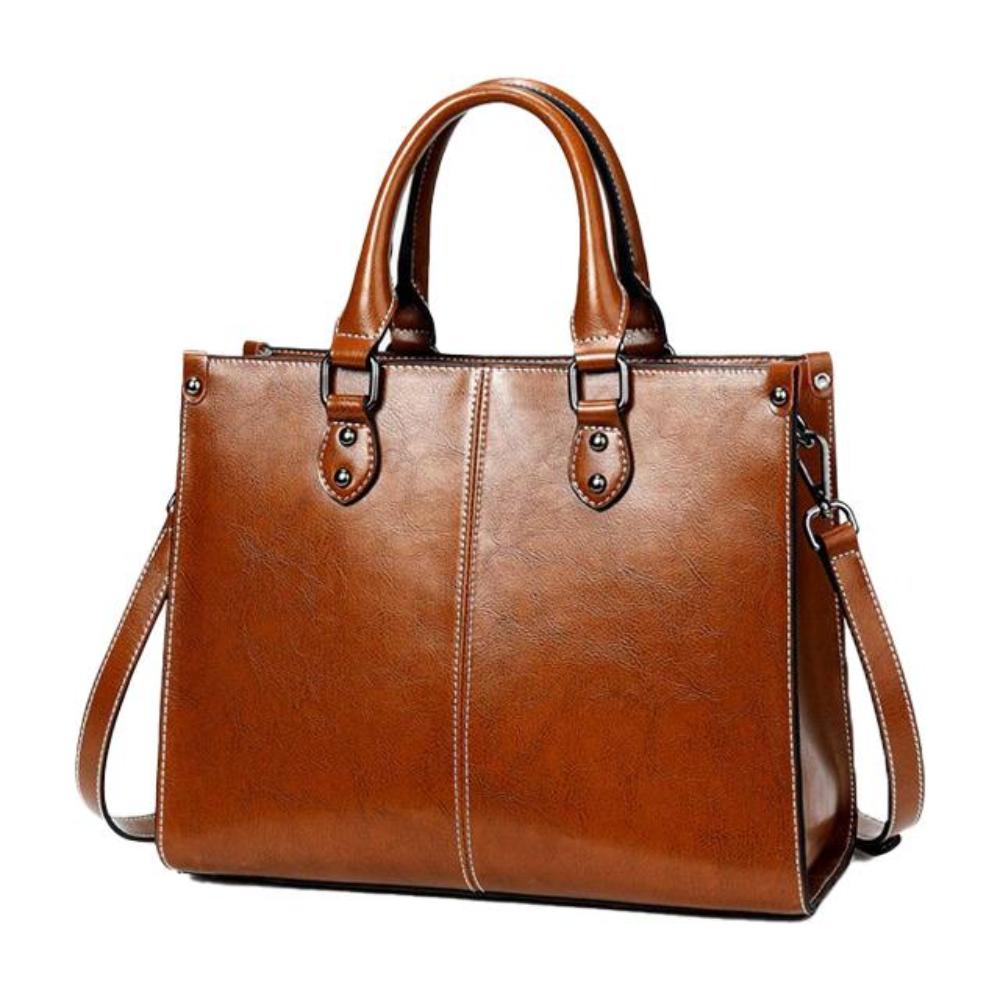 Genuine Leather Tote Bag for Women – Work to Evening Shoulder Bag | Elegant