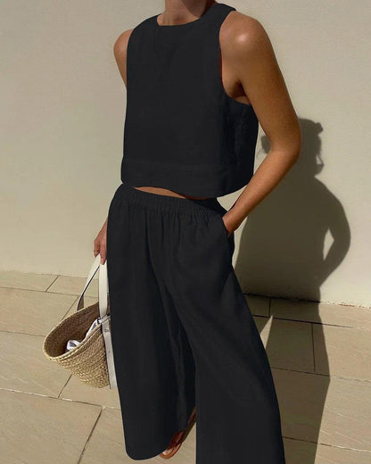 Harlow Sleeveless Two-Piece Set