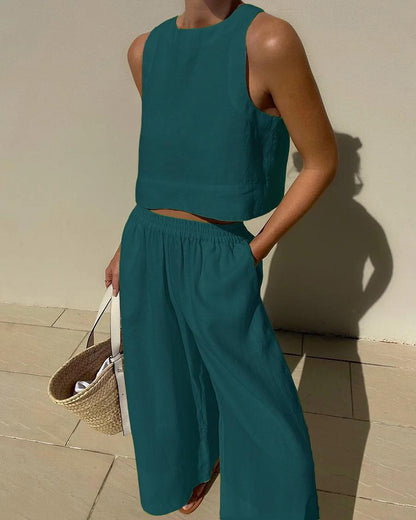 Harlow Sleeveless Two-Piece Set