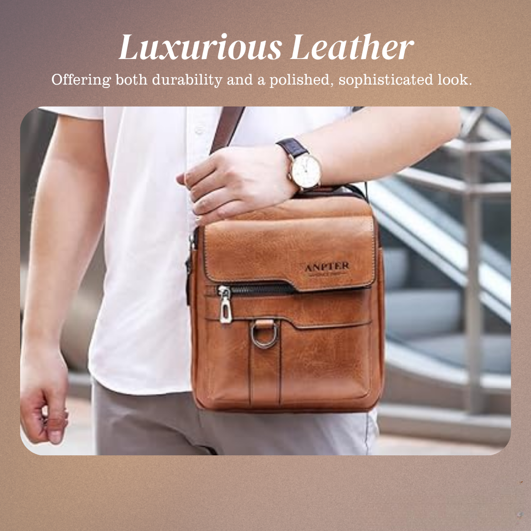 Messenger Shoulder Bag for Men – Sleek Laptop Crossbody Bag