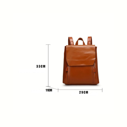 Genuine Leather Backpack for Women – Hands-Free Work Rucksack | Lina