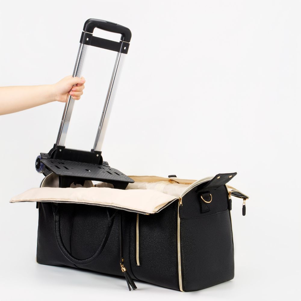 Black cabin bag detail