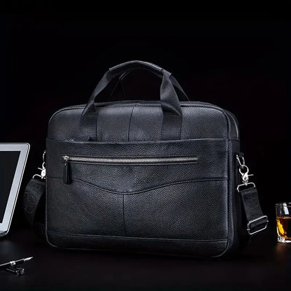 Genuine Leather Crossbody Shoulder Bag – Vintage Messenger Bag