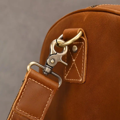 Genuine Leather Travel Bag – Large Weekender Holdall