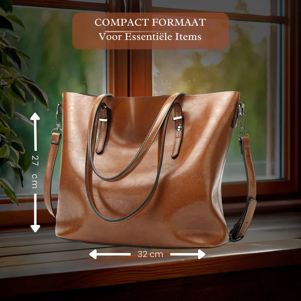 Genuine Leather Shoulder Bag for Women – Spacious Everyday Handbag | Nicole