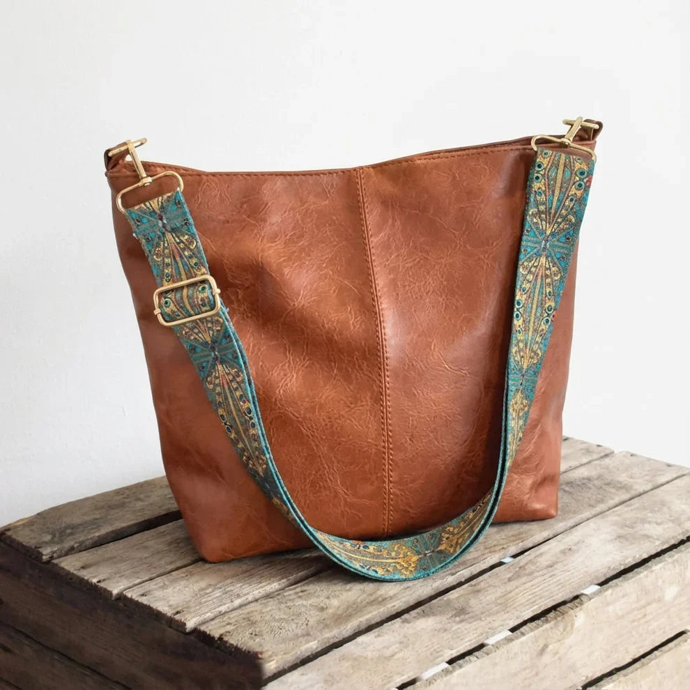 Genuine Leather Work Tote Bag for Women – Spacious Bag with Compartments | Chelsey