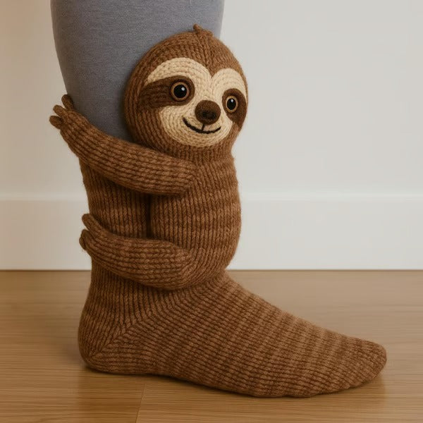 Fun 3D Animal Cosy Socks – Non-Slip Sole, One Size