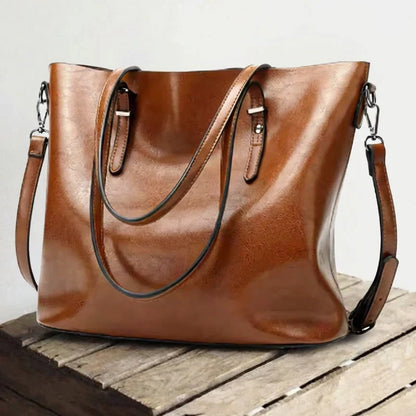 Genuine Leather Shoulder Bag for Women – Spacious Everyday Handbag | Nicole