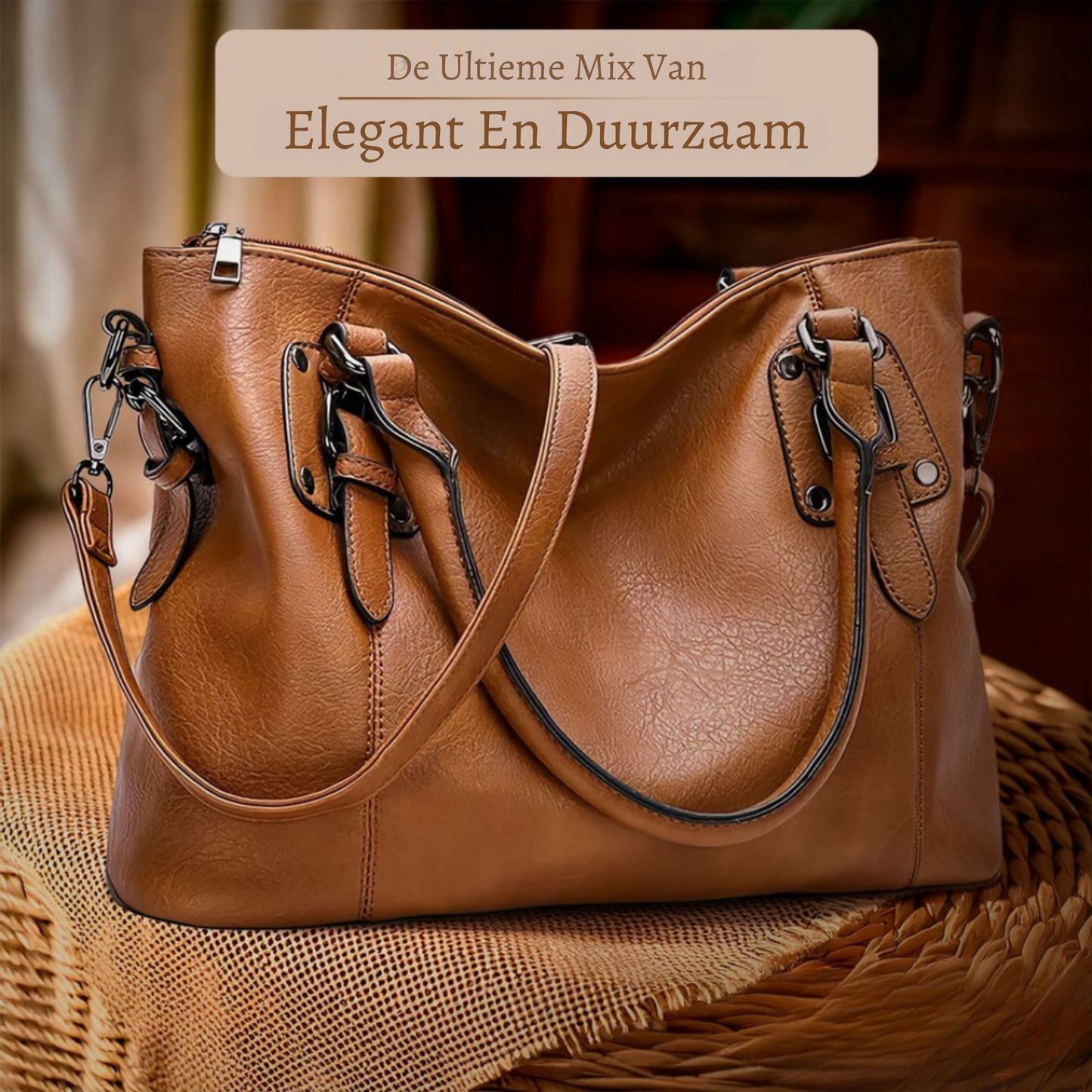 Genuine Leather Shoulder Bag for Women – Soft Everyday Handbag | Sienna