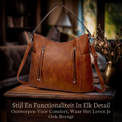 Genuine Leather Handbag for Women – Elegant Spacious Shoulder Bag