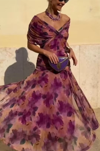 Hendrika | Coral Glow Evening Dress
