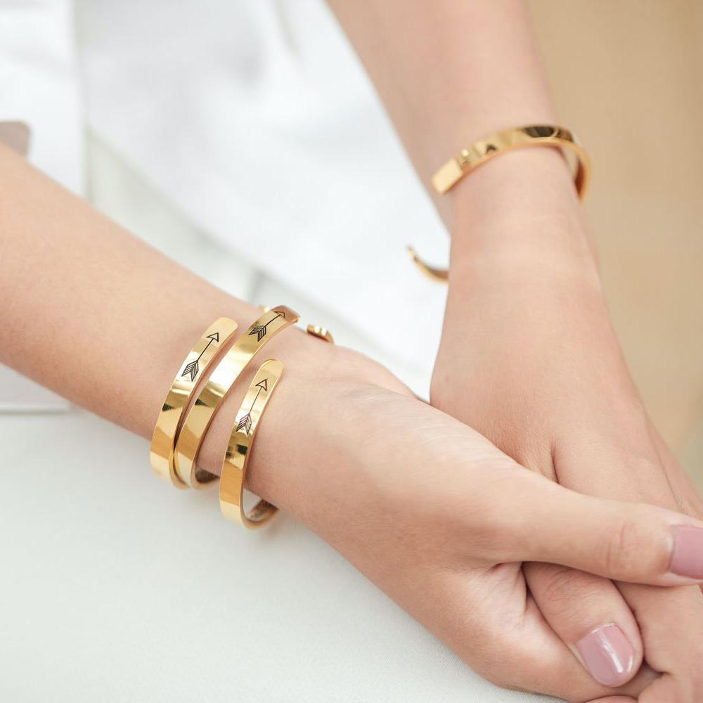 ‘Not Sisters By Blood But Sisters By Heart’ Personalised Engraved Bangle