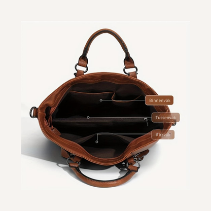 Genuine Leather Shoulder Bag for Women – Comfortable Everyday Handbag | Charlotte