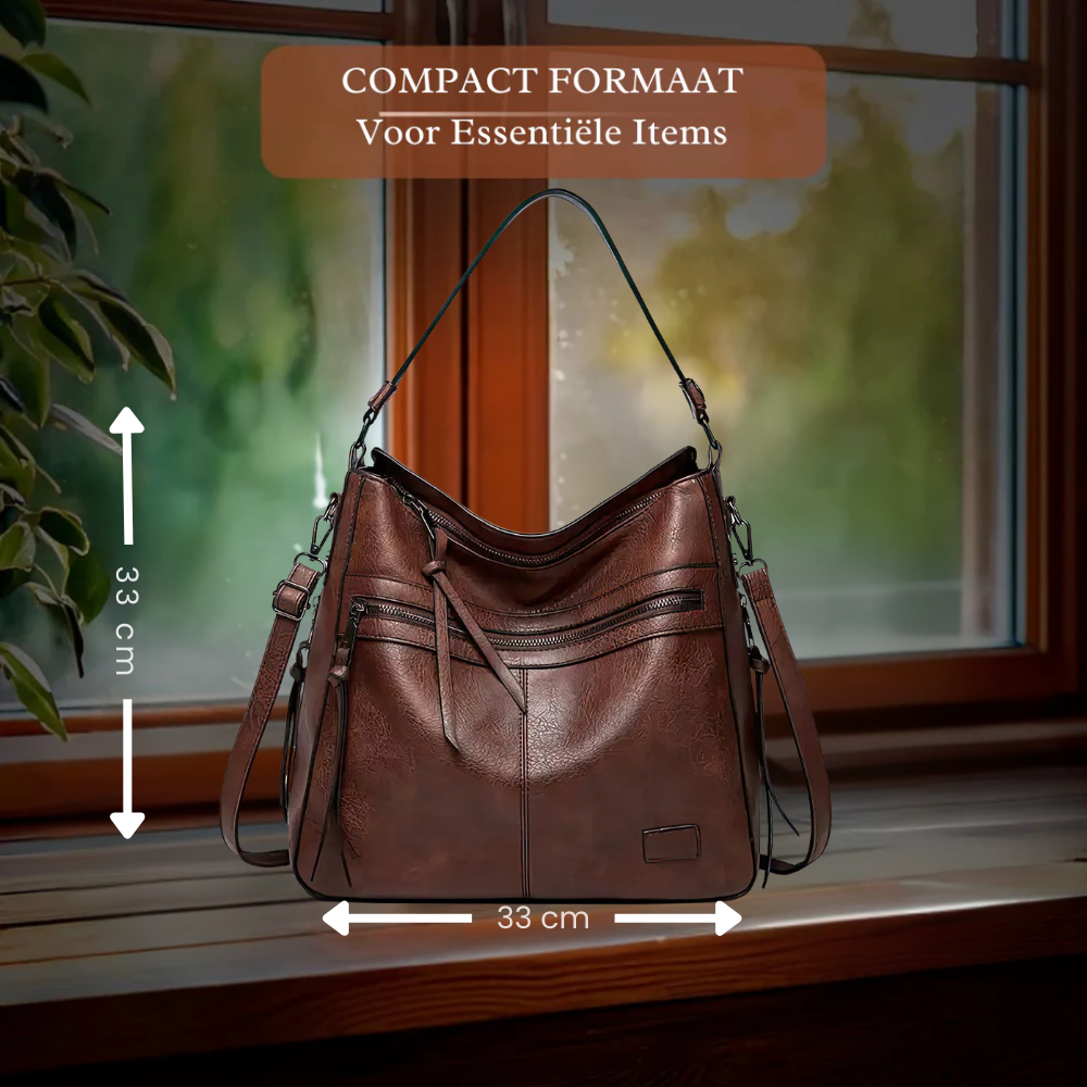 Genuine Leather Tote Bag for Women – Spacious Lightweight Everyday Bag | Magda