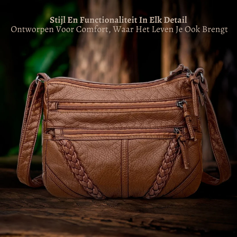 Genuine Leather Handbag for Women – Light Practical Everyday Bag