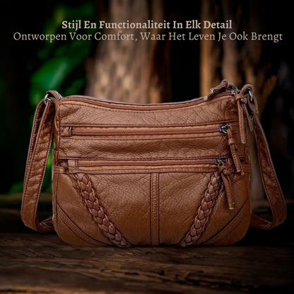 Genuine Leather Handbag for Women – Light Practical Everyday Bag