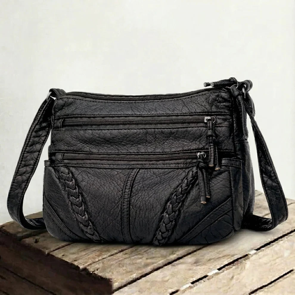Genuine Leather Handbag for Women – Light Practical Everyday Bag