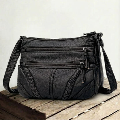 Genuine Leather Handbag for Women – Light Practical Everyday Bag