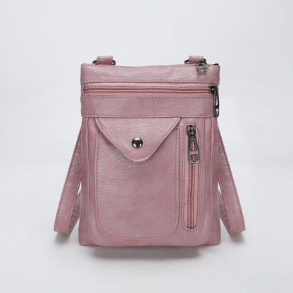 Genuine Leather Shoulder Bag for Women – Slim Vintage Handbag | Lina