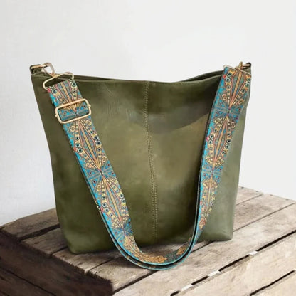Genuine Leather Work Tote Bag for Women – Spacious Bag with Compartments | Chelsey