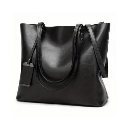 Genuine Leather Laptop Tote Bag for Women – Spacious Hands-Free Work Bag | Mira