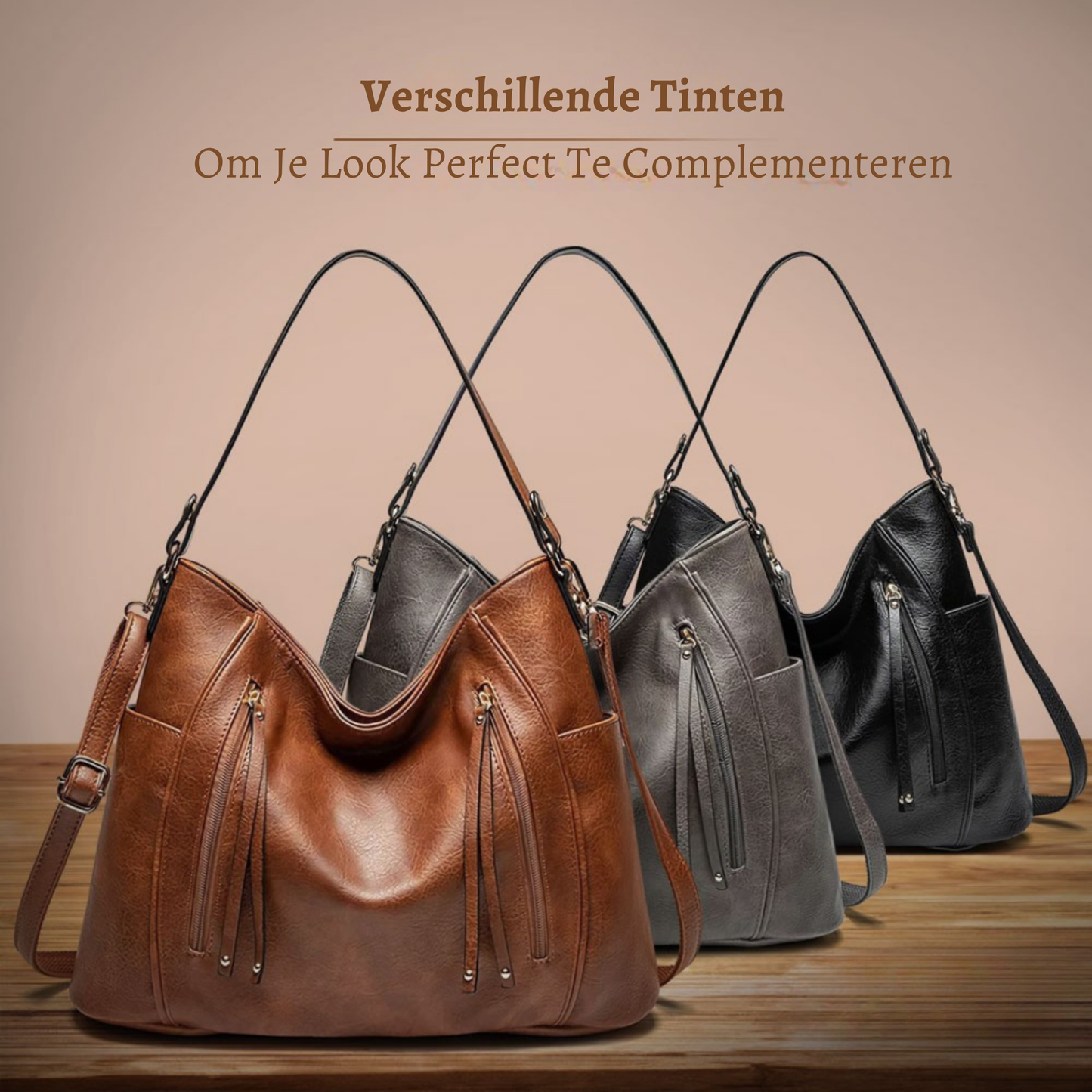 Genuine Leather Handbag for Women – Elegant Spacious Shoulder Bag