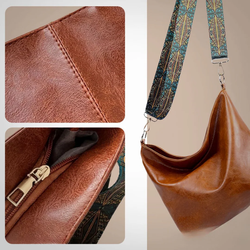 Genuine Leather Work Tote Bag for Women – Spacious Bag with Compartments | Chelsey