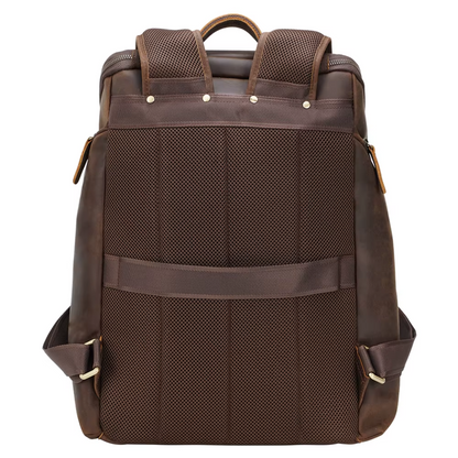 Genuine Leather Laptop Backpack for Men – Vintage Crazy Horse Rucksack | Nicholas