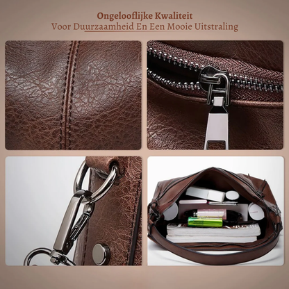 Genuine Leather Tote Bag for Women – Spacious Lightweight Everyday Bag