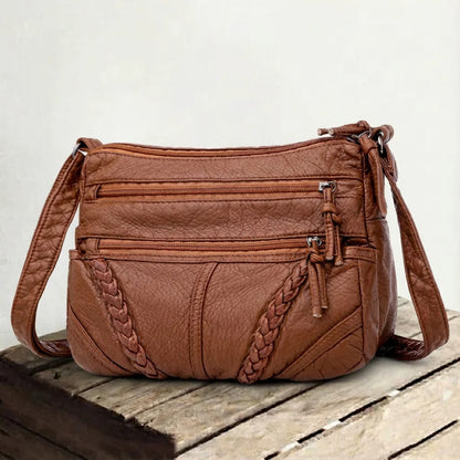 Genuine Leather Handbag for Women – Light Practical Everyday Bag