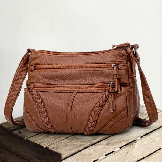 Genuine Leather Handbag for Women – Light Practical Everyday Bag | Sophia