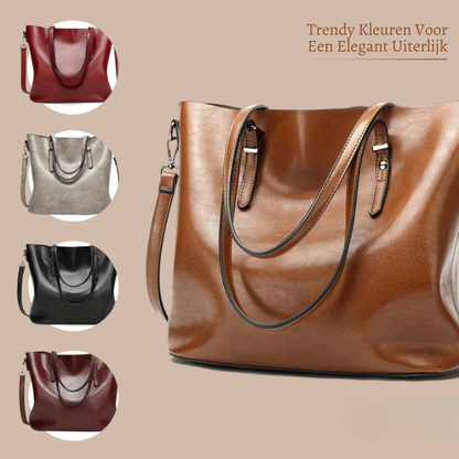 Genuine Leather Shoulder Bag for Women – Spacious Everyday Handbag | Nicole