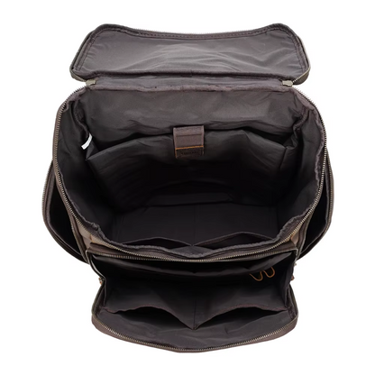 Genuine Leather Laptop Backpack for Men – Vintage Crazy Horse Rucksack | Nicholas