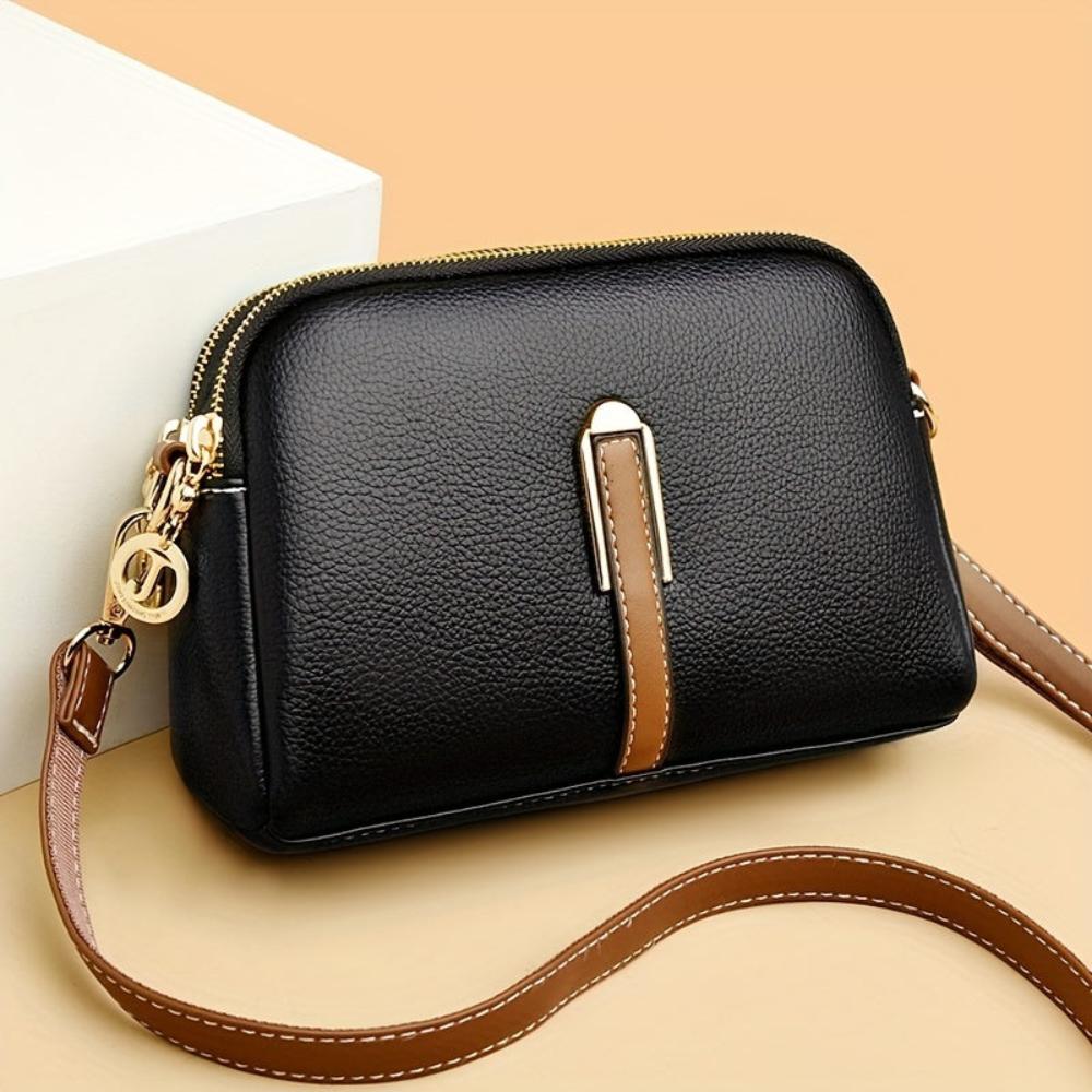 Genuine Leather Shoulder Bag for Women – Small Spacious Crossbody Bag | Mila