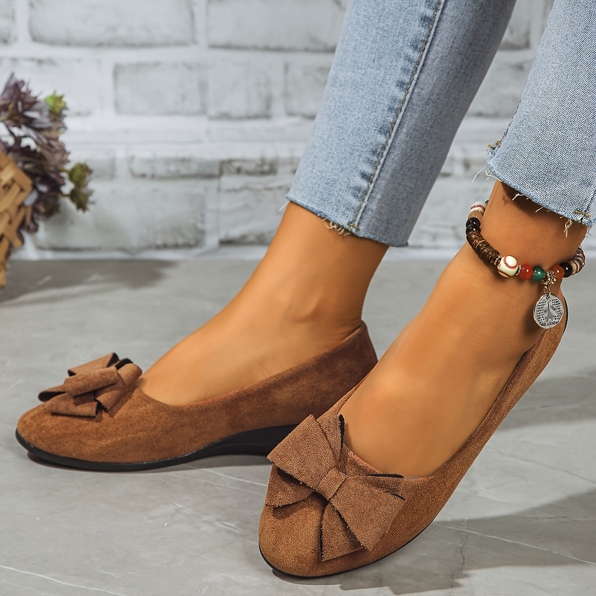 Comfort Ballerinas with Refined Support
