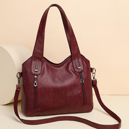 Genuine Leather Shoulder Bag for Women – Retro Vintage Handbag | Emma