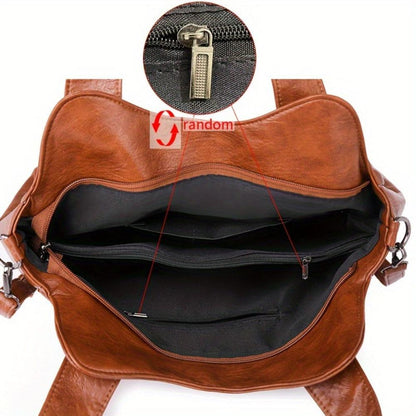 Genuine Leather Shoulder Bag for Women – Retro Vintage Handbag | Emma