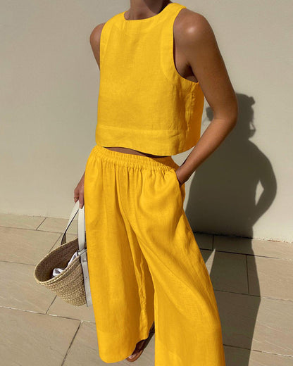 Harlow Sleeveless Two-Piece Set