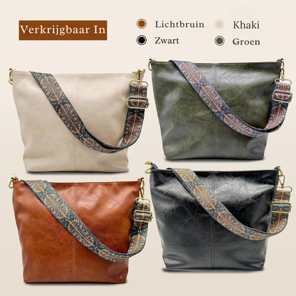 Genuine Leather Work Tote Bag for Women – Spacious Bag with Compartments | Chelsey