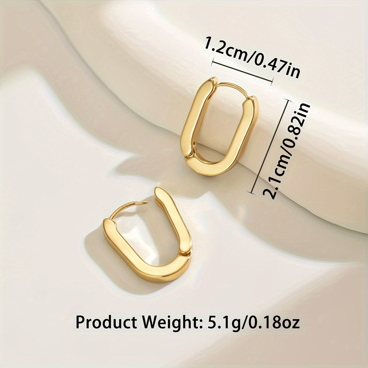 Geometric Drop Earrings – Elegant Modern Design in Gold or Silver