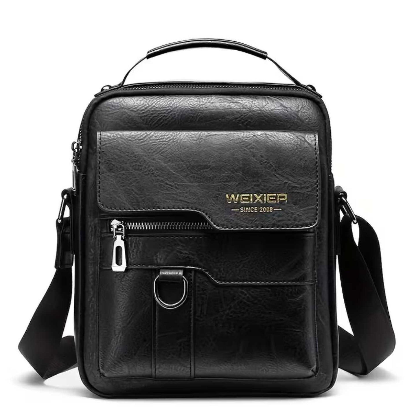 Genuine Leather Shoulder Bag – Sturdy Vintage Crossbody Bag