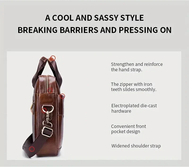 Genuine Leather Shoulder Bag – Compact Vintage Crossbody Bag | Tyler