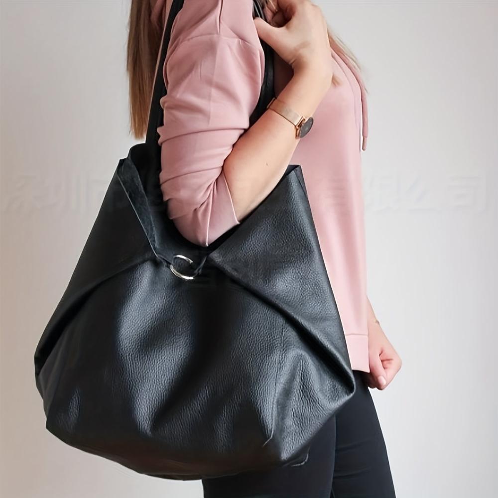 Large Tote Bag for Women – Soft Faux Leather Shoulder Bag with Pouch | Renée