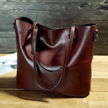 Genuine Leather Shoulder Bag for Women – Spacious Everyday Handbag | Nicole